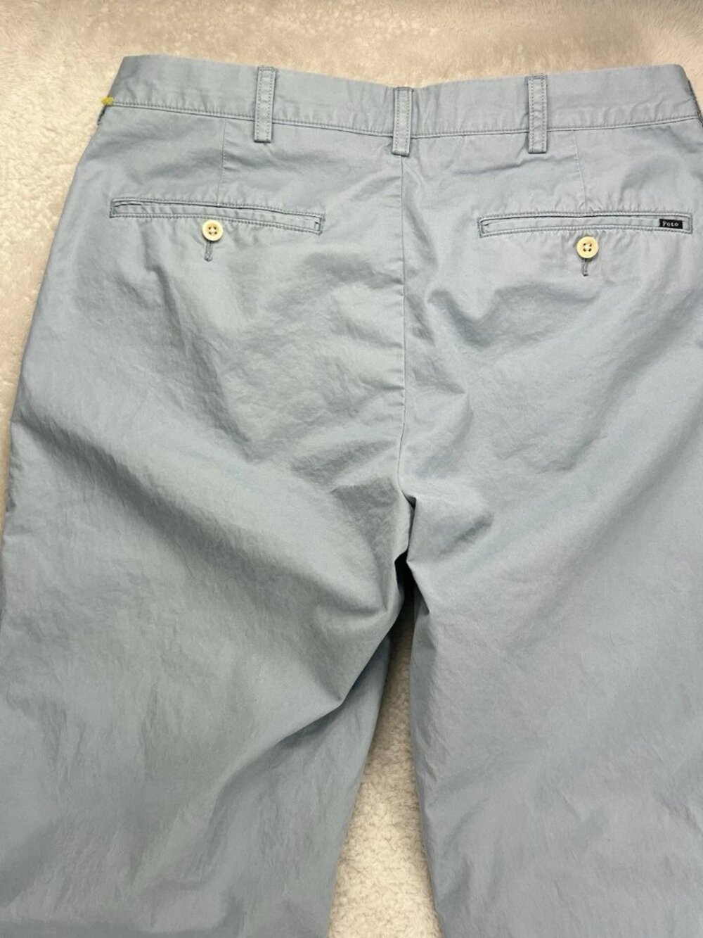 Polo Ralph Lauren Suffield Pants 31x32 Light Blue Solid Pima Cotton (Tag-32x32) - Picture 11 of 15